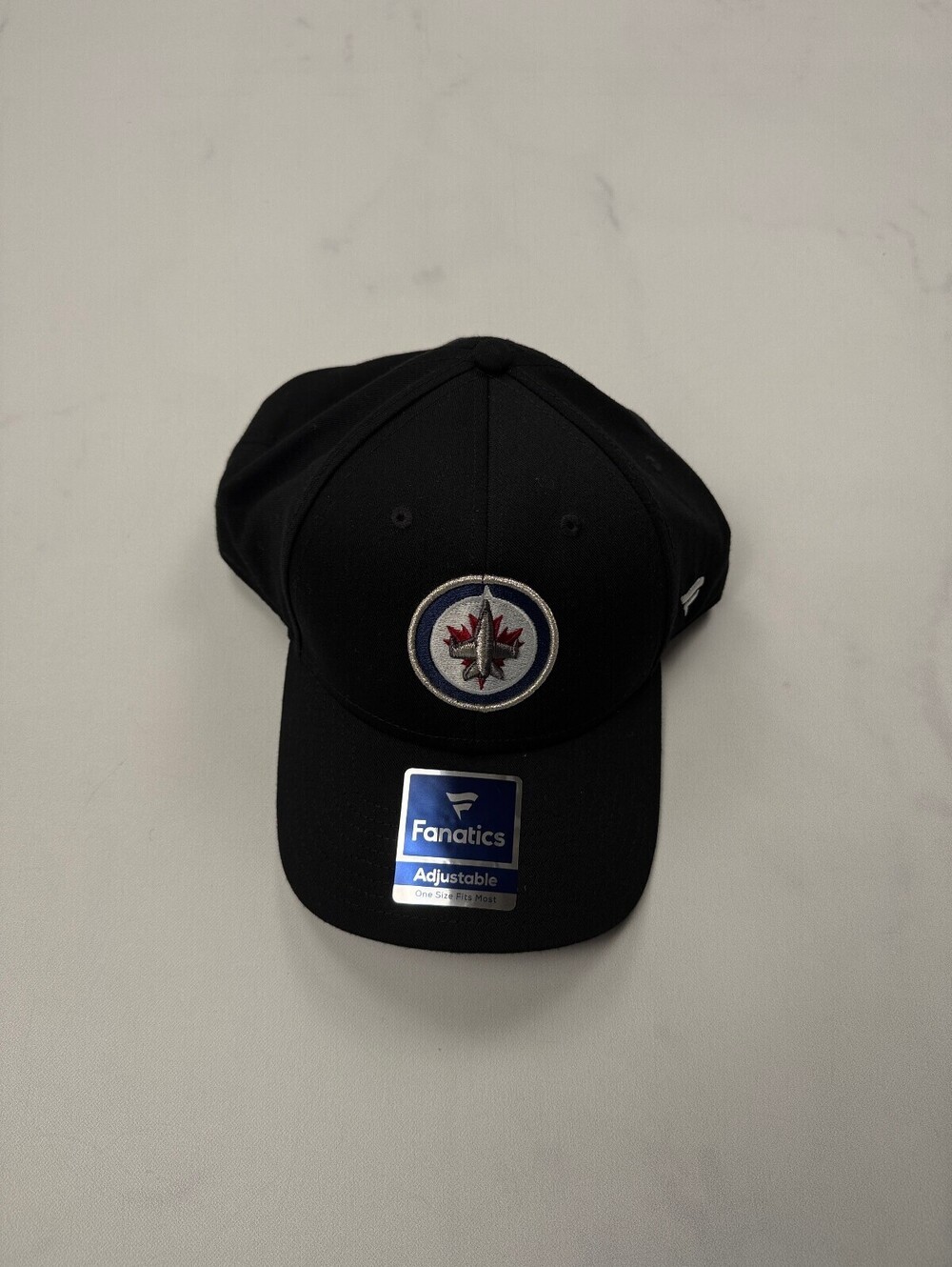 Fanatics Winnipeg Jets Adjustable Baseball Cap Black - One Size Adjustable NWT
